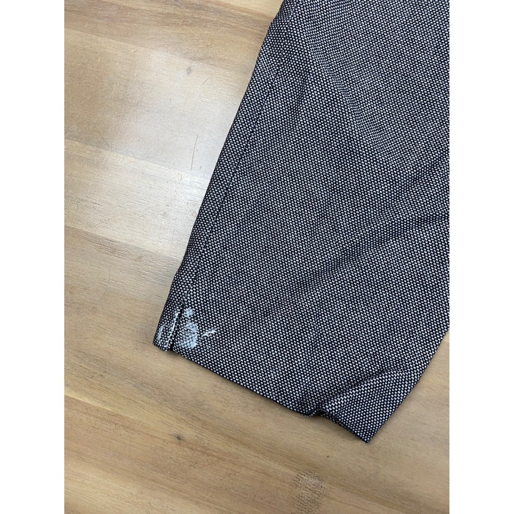 Banana Republic Sloan Ankle Pants Stretch Career Casual Black White Size 10 - Picture 8 of 9